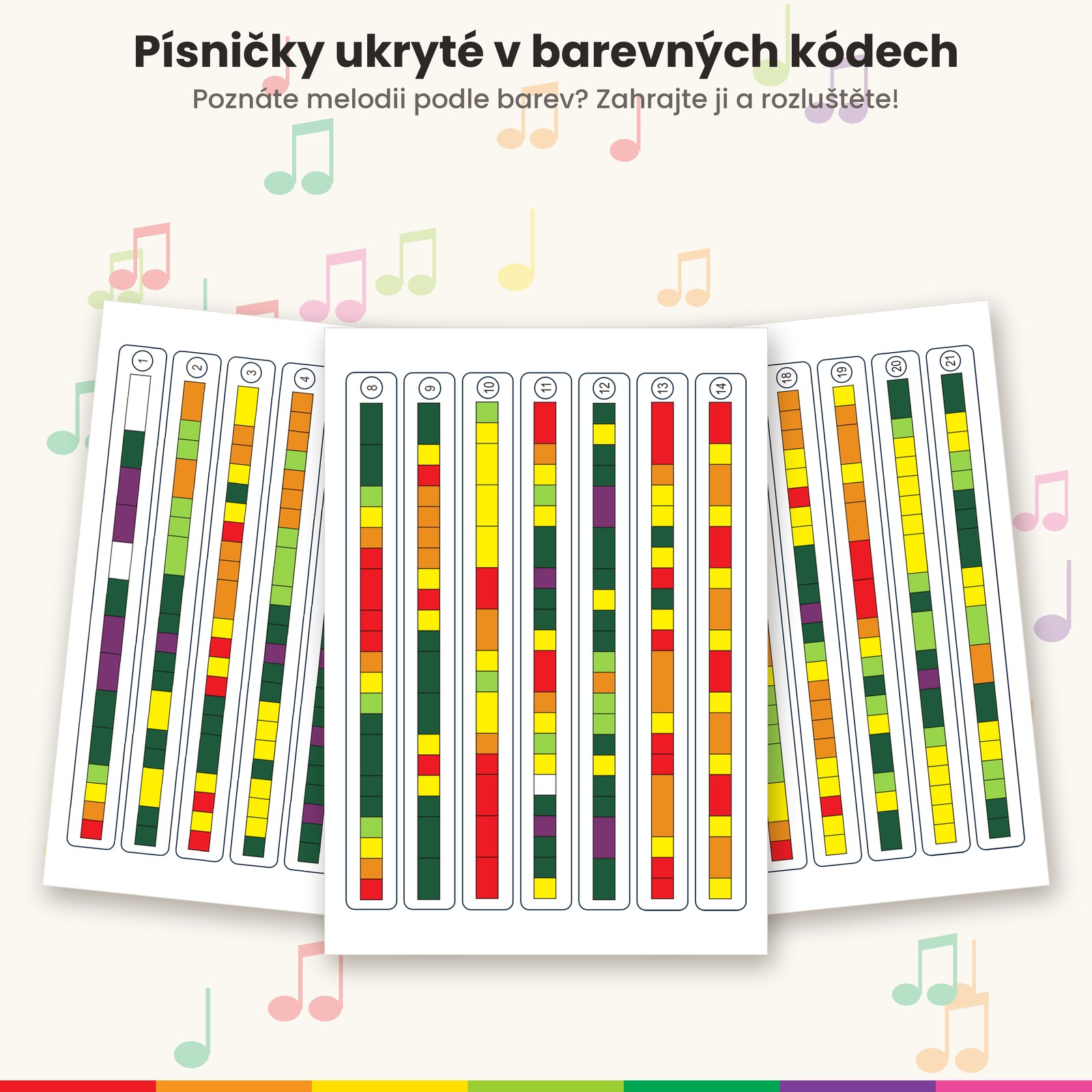 Barevné kódy písniček